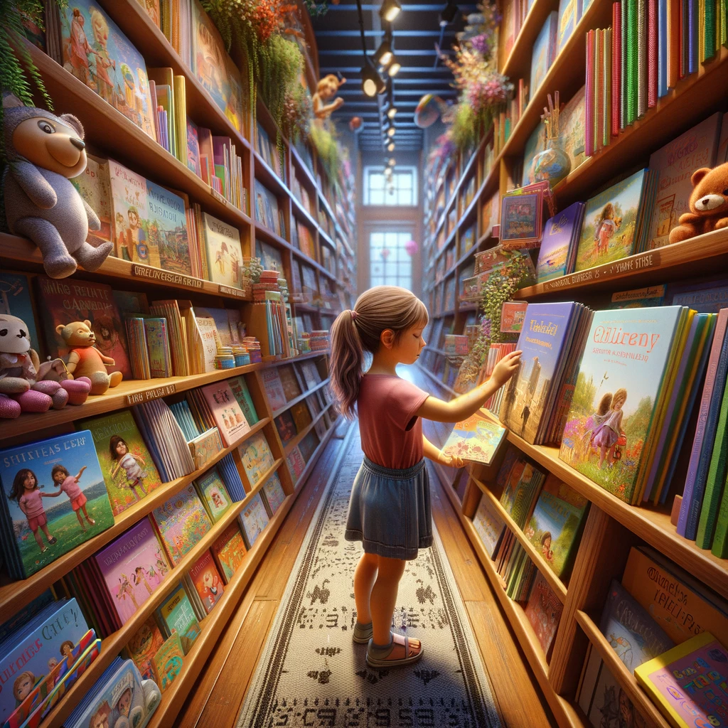 با بچه‌ها در کتاب‌فروشی